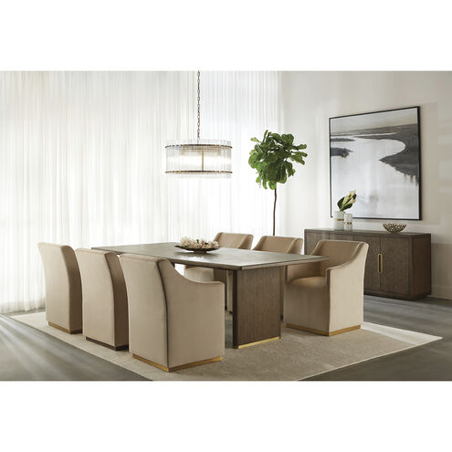 Kore LED Brass / Clear Chandelier Ceiling Light, Small